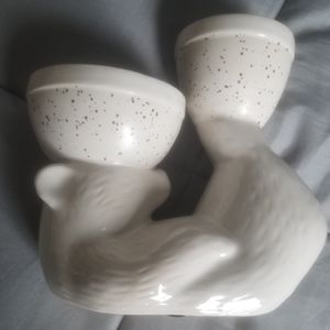 Lake House bear planter